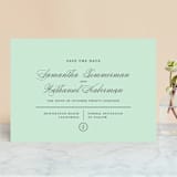 "Notable" - Save the Dates in Mint by Olivia Raufman - Front