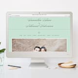 "Notable" - Save the Dates in Mint by Olivia Raufman - FREE Wedding Website