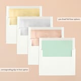 "Notable" - Save the Dates in Mint by Olivia Raufman - Slip-In Envelope Liners