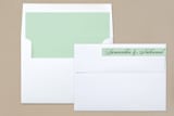 "Notable" - Save the Dates in Mint by Olivia Raufman - Liner and Label