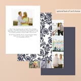 "Lace and Kraft" - Save the Dates in Midnight by Katharine Watson - Back of Card