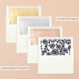 "Lace and Kraft" - Save the Dates in Midnight by Katharine Watson - Slip-In Envelope Liners