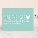 "Passing Notes" - Save the Dates in Pool by Annie Clark - Front