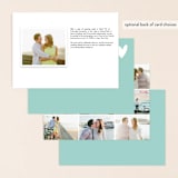 "Passing Notes" - Save the Dates in Pool by Annie Clark - Back of Card