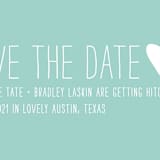 "Passing Notes" - Save the Dates in Pool by Annie Clark - Close-Up