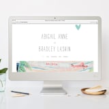 "Passing Notes" - Save the Dates in Pool by Annie Clark - FREE Wedding Website