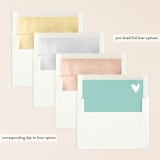 "Passing Notes" - Save the Dates in Pool by Annie Clark - Slip-In Envelope Liners