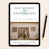 "Wed in Type" - Save the Dates in Sky by Ariel Rutland - FREE Wedding Website