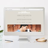 "White Shadows" - Save the Dates in Cotton by Jessica Williams - FREE Wedding Website