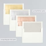 "White Shadows" - Save the Dates in Cotton by Jessica Williams - Slip-In Envelope Liners