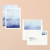 "Ombre" - Save the Dates in Indigo by Dean Street - Assembled