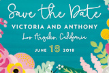 "Petal Pusher" - Save the Dates in Paradise by Penelope Poppy - Close-Up