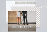 "Soon to Be We" - Save the Dates in Snow by Sarah Curry - Assembled
