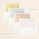 "Pure love" - Save the Dates in Blush by Jana Volfova - Slip-In Envelope Liners