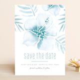 "Tropical Hibiscus" - Save the Dates in La Mer by Rochelle Renee - Front
