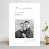 "Written Reminder" - Save the Dates in Tuxedo by Katy Shen - Front