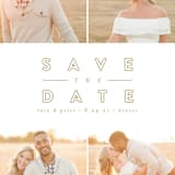 "Golden Love" - Save the Dates in Golden by Brianne Larsen - Close-Up