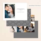 "Heart Love" - Save the Dates in Cloud by Dennis Smith - Back of Card