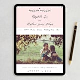 "Always" - Save the Dates in Blush by Susan Brown - FREE Wedding Website