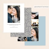 "Rustic Charm" - Save the Dates in Sky by Hooray Creative - Back of Card