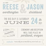 "Rustic Charm" - Save the Dates in Sky by Hooray Creative - Close-Up