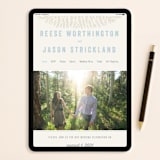 "Rustic Charm" - Save the Dates in Sky by Hooray Creative - FREE Wedding Website