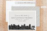 "Big City - San Diego" - Save the Dates in Light Taupe by Hooray Creative - Assembled