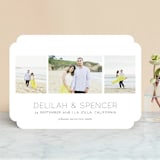 "Oh So Dreamy" - Save the Dates in Charcoal Grey by Shirley Lin Schneider - Front