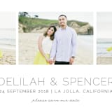 "Oh So Dreamy" - Save the Dates in Charcoal Grey by Shirley Lin Schneider - Close-Up