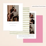 "Floral Bouquet" - Save the Dates in Petal by Laura Bolter - Back of Card