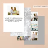 "It's Happening" - Save the Dates in Snow by Anna Elder - Back of Card