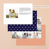 "Just The Ticket" - Save the Dates in Navy by Brooke Chandler - Back of Card