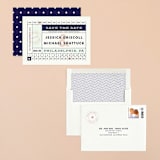 "Just The Ticket" - Save the Dates in Navy by Brooke Chandler - Assembled