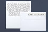 "Just The Ticket" - Save the Dates in Navy by Brooke Chandler - Liner and Label