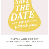 "The Perfect Pair" - Save the Dates in Blush by Haley McCoy - Close-Up