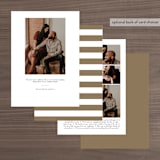 "Gilded Landscapes" - Save the Dates in Copper by Ellis - Back of Card