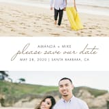 "Gilded Landscapes" - Save the Dates in Copper by Ellis - Close-Up