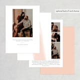 "Single Swath" - Save the Dates in Blush by Angela Marzuki - Back of Card