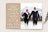 "Somewhere Snowy" - Save the Dates in Kraft by Laura Hankins - Front