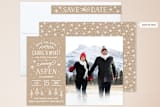 "Somewhere Snowy" - Save the Dates in Kraft by Laura Hankins - Assembled