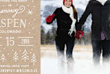 "Somewhere Snowy" - Save the Dates in Kraft by Laura Hankins - Close-Up