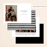 "Typographic Landscape" - Save the Dates in Cotton by Erin Deegan - Back of Card