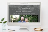 "Twinkling Lights" - Save the Dates in Champagne by Erin Deegan - FREE Wedding Website