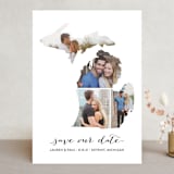 "Michigan Love Location" - Save the Dates in Wedding Dress by Heather Buchma - Front