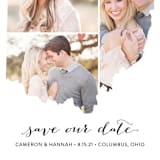"Ohio Love Location" - Save the Dates in Wedding Dress by Heather Buchma - Close-Up