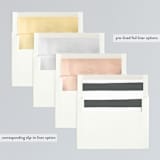 "Special Snapshots" - Save the Dates in Charcoal by Bethan - Slip-In Envelope Liners