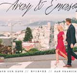 "No Nonsense" - Save the Dates in Lily by Ashley Rosenbaum - Close-Up