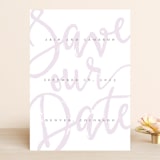 "Curated" - Save the Dates in Amethyst by Ashley Rosenbaum - Front