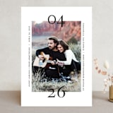 "Bold Date" - Save the Dates in Charcoal by Erin Hodges - Front