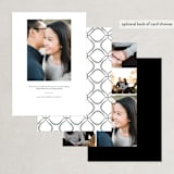 "Bold Date" - Save the Dates in Charcoal by Erin Hodges - Back of Card